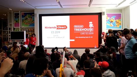 Nintendo Direct E3 2019 Live Reactions At Nintendo Ny Youtube