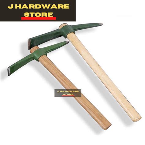 Wooden Handle Small Pickaxe Hoe Garden Hand Tools Digging Steel Mattock