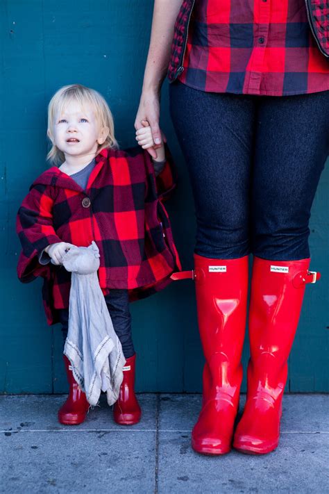 Mama Daughter Style Series How To Wear Hunter Boots Lipgloss And Crayons