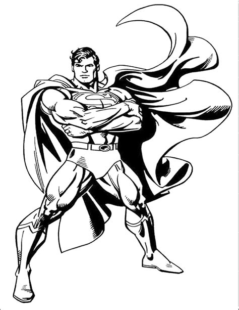 Printable Coloring Pages Superman