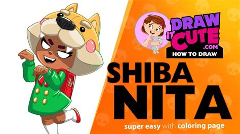 How To Draw Shiba Nita Brawl Stars Super Easy Drawing Tutorial With A