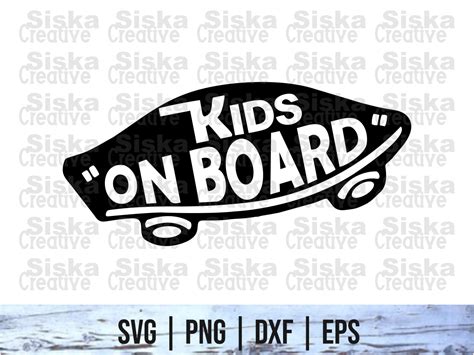 Funny Car Decals Svg Kids On Board Cut File Vectorency