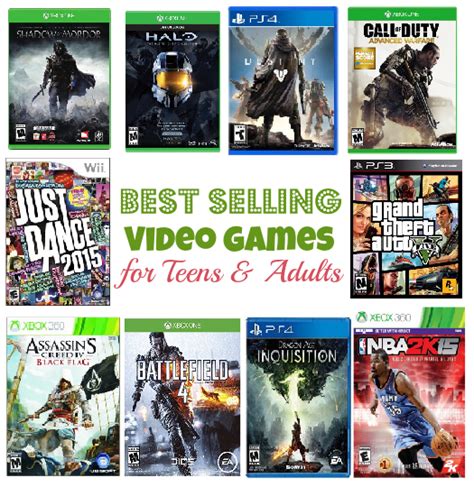 Best Selling Video Games Teens And Adults