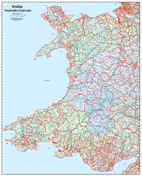 Wales is one of the united kingdom's constituent countries. F. Wales Regional POSTCODE Districts • Map Graphics