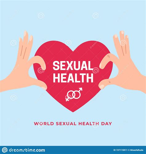 Couple Hand Make Separate Love Sign For World Sexual Health Day Poster Concept Design Male