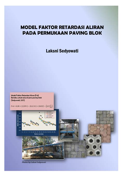 Pdf Model Faktor Retardasi Aliran Pada Permukaan Paving Blok