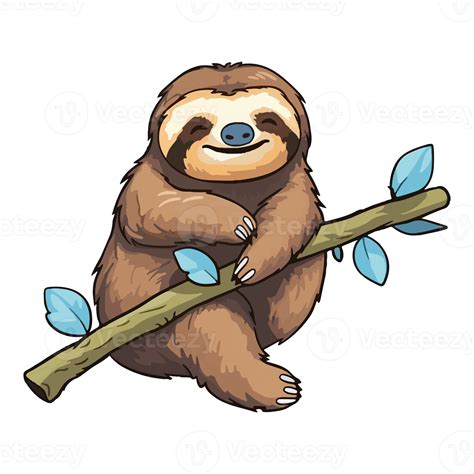 Sloths Modern Pop Art Style Colorful Sloths Illustration Sloths