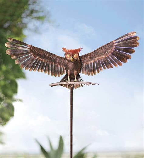 Owl Yard Art Recycled Garden Sculpture Agrohortipbacid