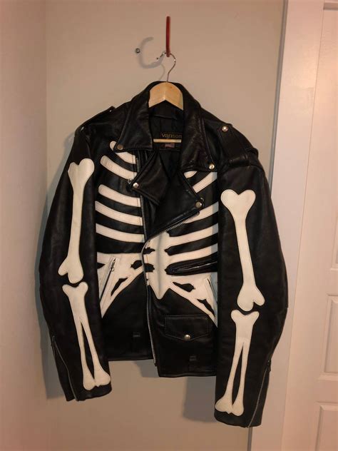 Vanson Leathers Vanson Skeleton Leather Jacket 46 Grailed
