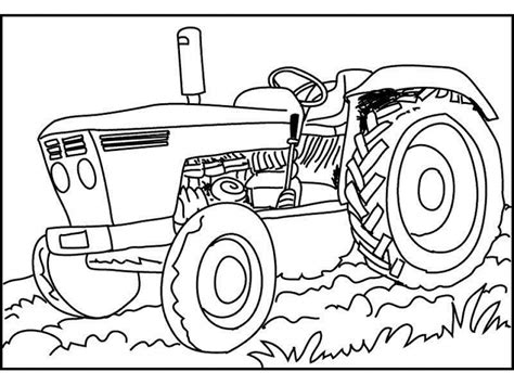 20 Free Printable Tractor Coloring Pages