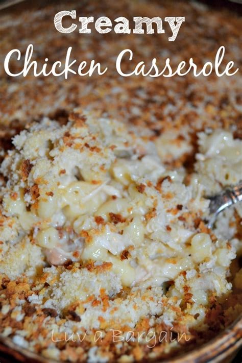 Creamy chicken casserole (low carb)an edible mosaic. Creamy Chicken Casserole