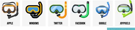 🤿 Diving Mask Snorkel Emoji