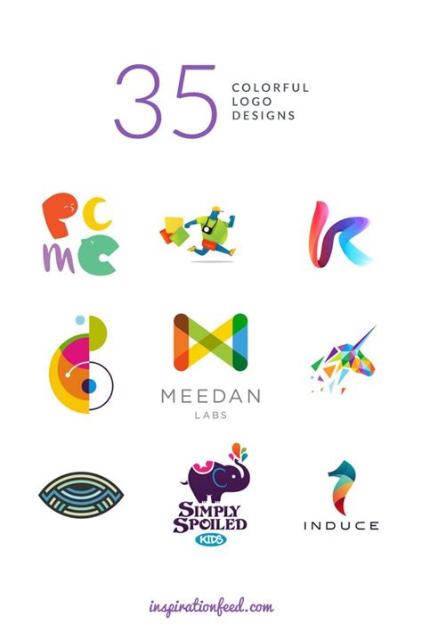 35 Stunning Examples Of Colorful Logo Designs Logos Design Logo