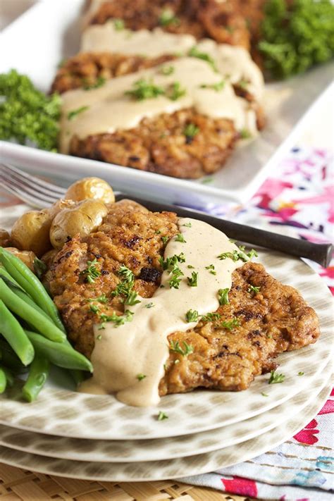 An easy, straightforward, perfect roast chicken recipe. Easy Chicken Fried Steak with Country Gravy - The Suburban ...