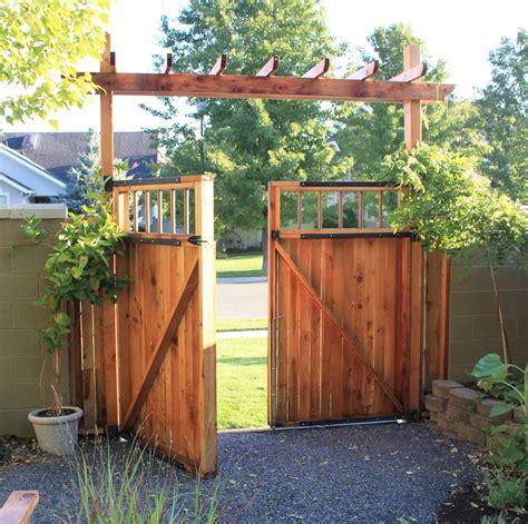 Backyard Gate Double Gate W Arbor Garden Gate Ideas Pinterest Gate