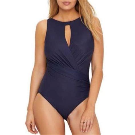 MIRACLESUIT ROCK SOLID ARDEN MIDNIGHT BLUE MIRACLE SUIT BATHING