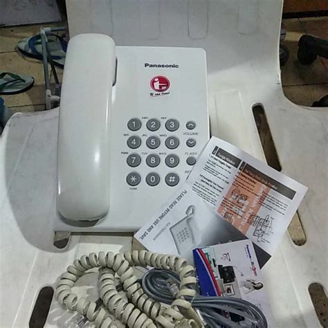 Jual Telepon Meja Kantor Telpon Kabel Rumah Panasonic Kx T Putih