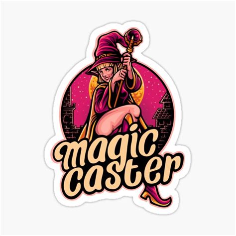 Pretty Magic Caster Witch Sticker By Rachidsolution Redbubble