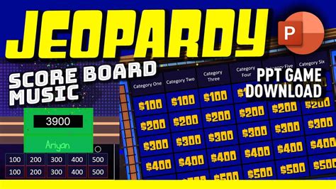 Jeopardy Powerpoint Template With Score