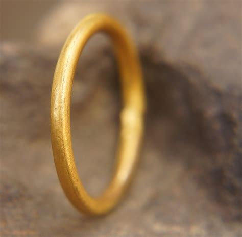 24k Wedding Ring 24 Wire Band Pure Gold Wedding Ring 24k Etsy