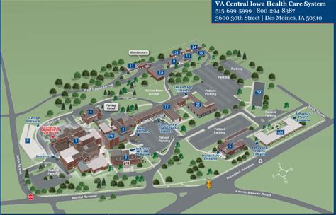 Campus Map Va Central Iowa Health Care Veterans Affairs