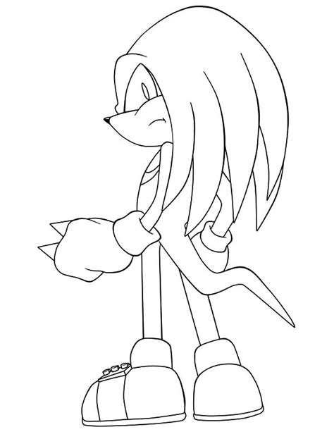 Knuckles Coloring Pages - Download & Print Online Coloring Pages for Free | Color Nimbus