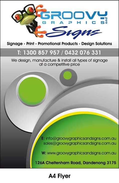 Flyers Online Maker In Melbourne Groovy Graphics And Signs Dandenong