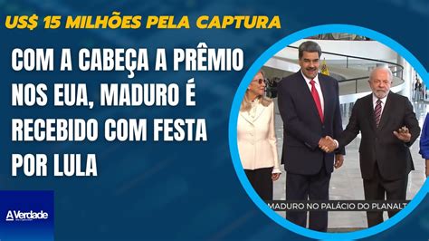 a cabeça a prêmio nos EUA por US 15 milhões Maduro é recebido