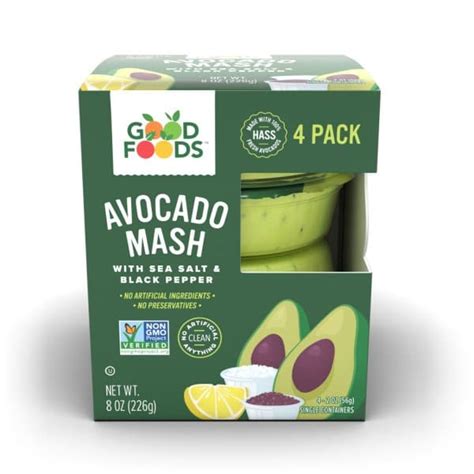 Avocado Mash 4 Pack Avocado Spread Good Foods