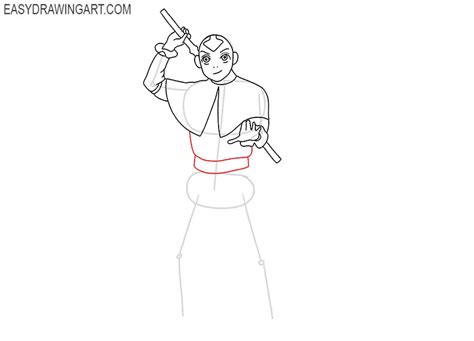 How To Draw Aang Easy Drawing Art