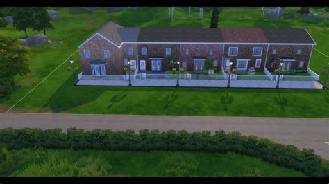 British Terrace Houses Speed Build The Sims 4 Youtube