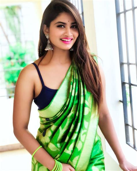 Shivani Narayanan Hot Photos In Saree Hot Actress Photos