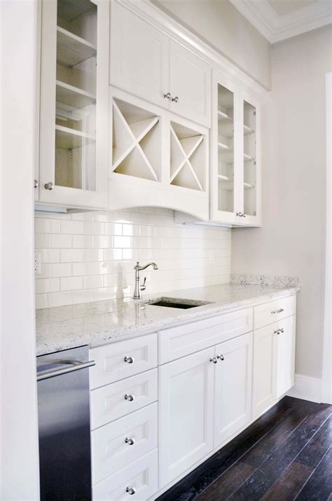 Base cabinets are 80 cm. Cabinets - Homecrest, Omega, and Dynasty by Omega Jefferson Door | Small white kitchens, Kitchen ...
