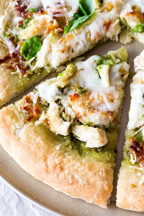 Roasted Garlic Chicken Pesto Pizza Red Star Yeast