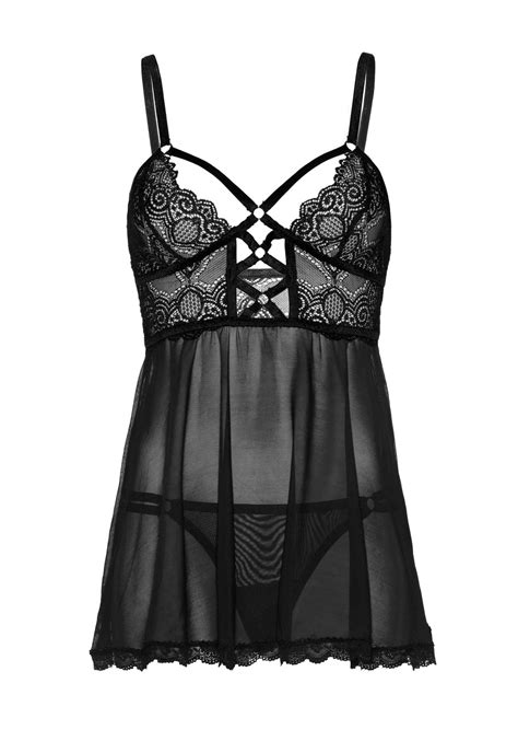 Sheer Lace Babydoll And String E Sexplanet