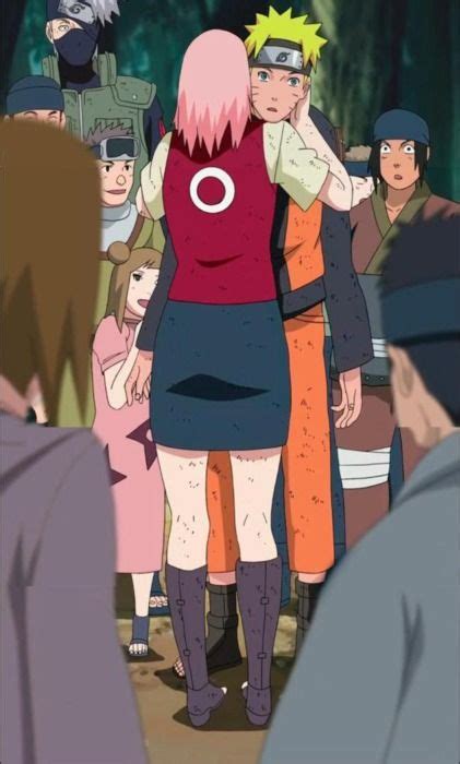 Narusaku Moment Naruto Cute Naruto Shippuden Anime Naruto Sasuke Sakura