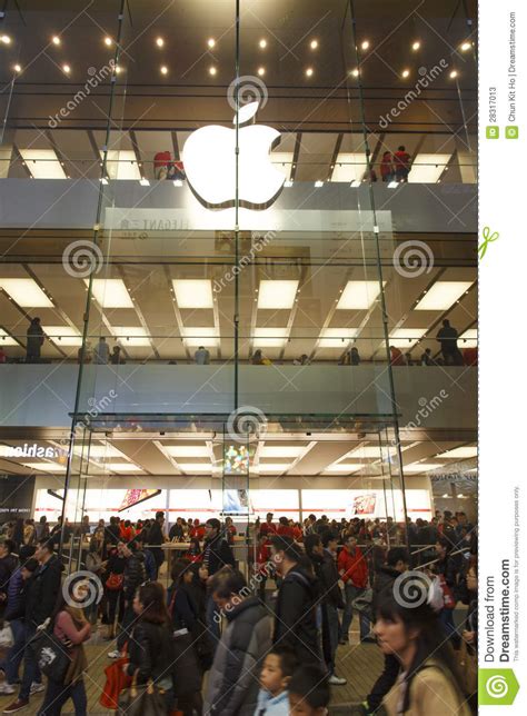 Causeway Bay Apple Store Editorial Stock Photo Image Of Glass 28317013