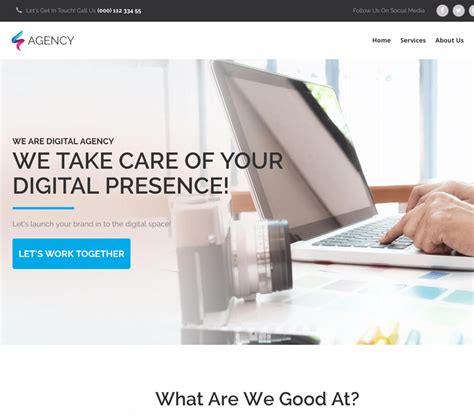 Agency Homepage The Landing Factory