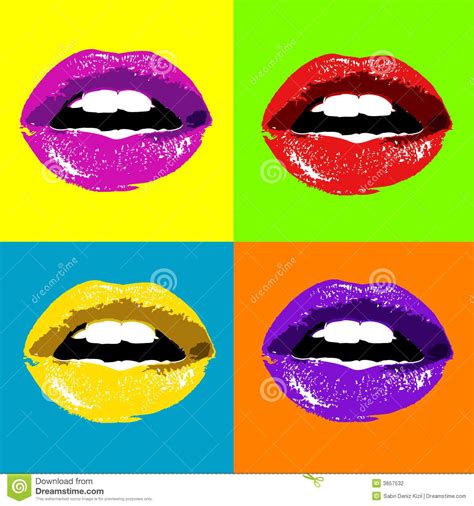Pop Art Lips And Tongue