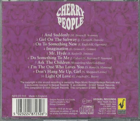 Cherry People S T And Suddenly Rare Oop 1995 Sequel Cd Punky Meadows Angel New 5023224872326 Ebay