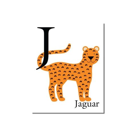 J Is For Jaguar The Letter J Abc Alphabet Art By Coolisart