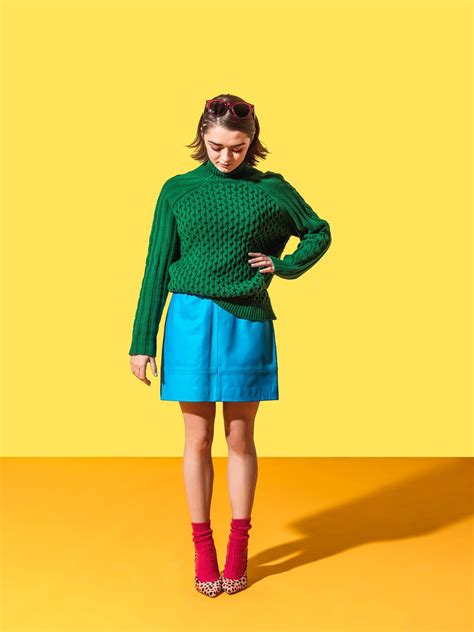 Game Of Thrones Maisie Williams Models The Seasons Best Brights In