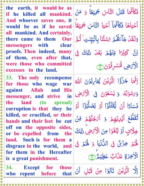 Read Surah Al Maidah With English Translation Page 2 Of 5 Quran O