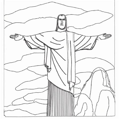 Cristo Redentor Do Rio Desenhos Para Imprimir E Pintar