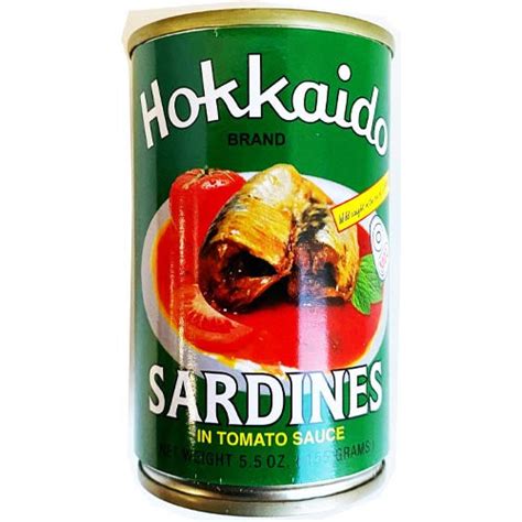 Hokkaido Brand Sardines In Tomato Sauce Sukli Filipino Grocery