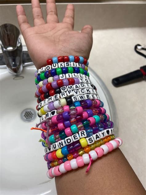 Kandi Friendship Bracelets Swag Jewelry Accessories Embroidered