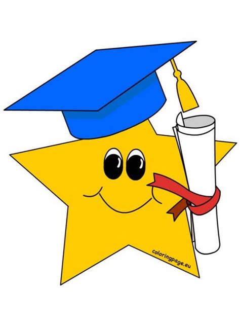 Yellow Star With Graduation Hat Diy Crafts For School Diy Mothers Day