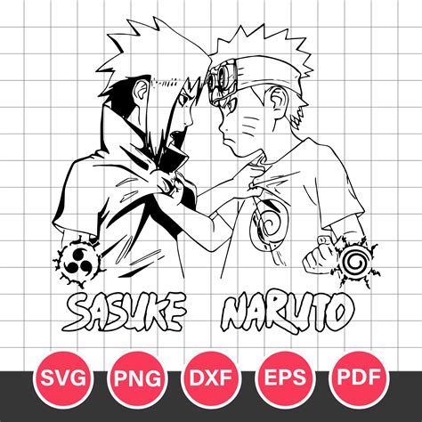 Naruto Vs Sasuke Svg Naruto Svg Sasuke Svg Naruto Anime S Inspire