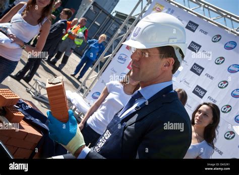 dutch prime minister mark rutte takes part in a stone laying ceremony for a new factory of