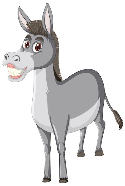Free Vector Donkey Animal Cartoon Character